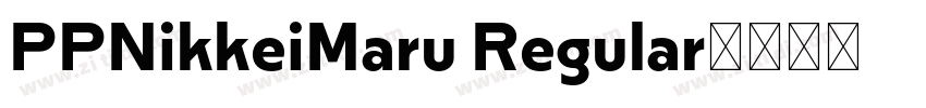 PPNikkeiMaru Regular字体转换